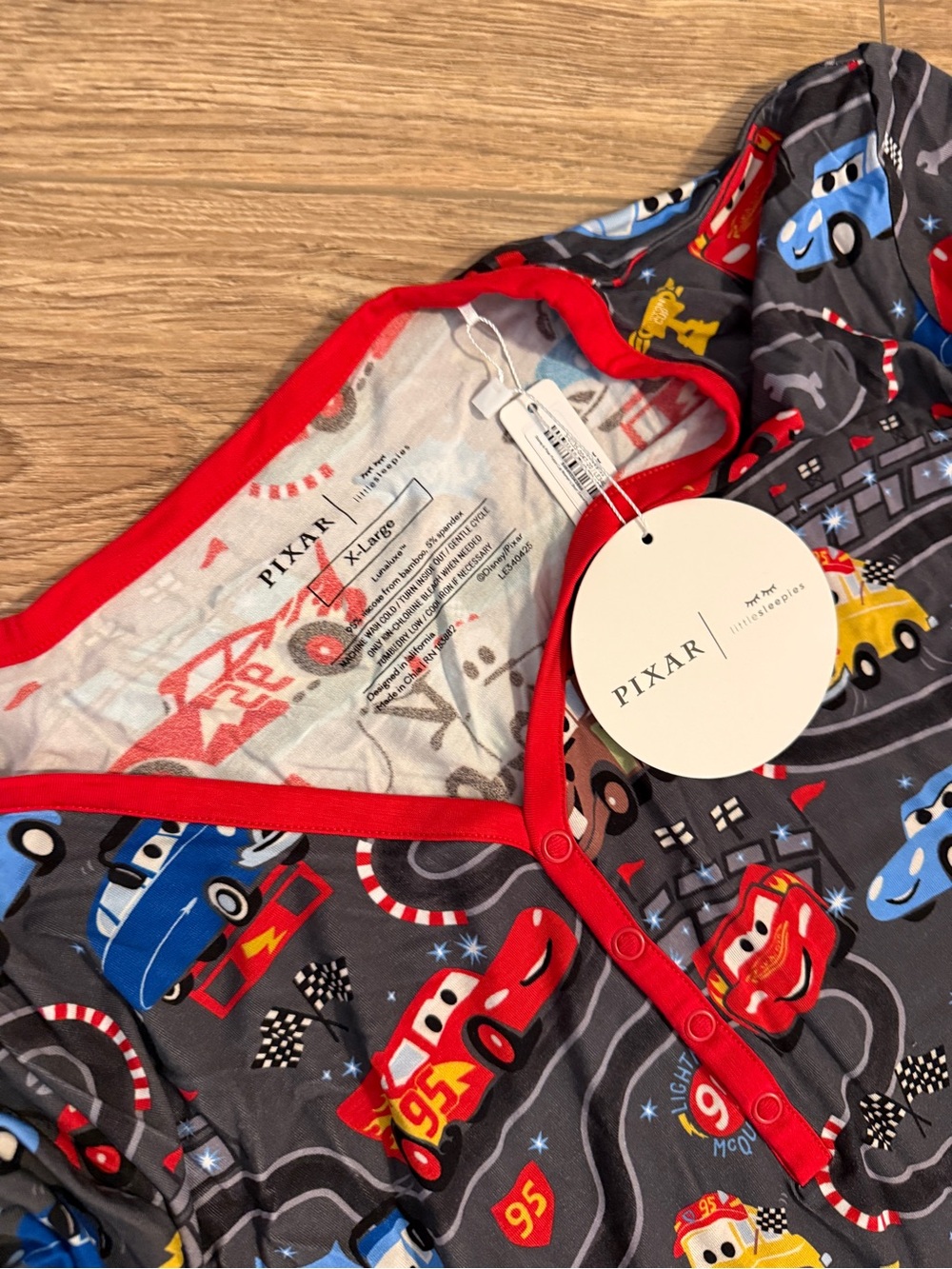 NWT little sleepies cars adult set - XL - Picture 4 of 6
